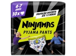 Fraldas Cueca Ninjamas Foguetão 17-30kg 4-7 Anos Dodot