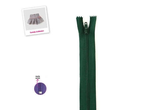 Fecho Fino De Poliéster N°2 Verde Pinheiro Mediac (12cm)