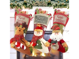 Conjunto De 3 Meias De Natal Personalizadas Para Presente De Natal Olysi Shop