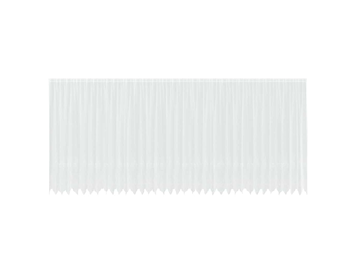 Conjunto 1 Cortina De Renda Vidaxl Branco Poliéster (200 X 900 Cm)