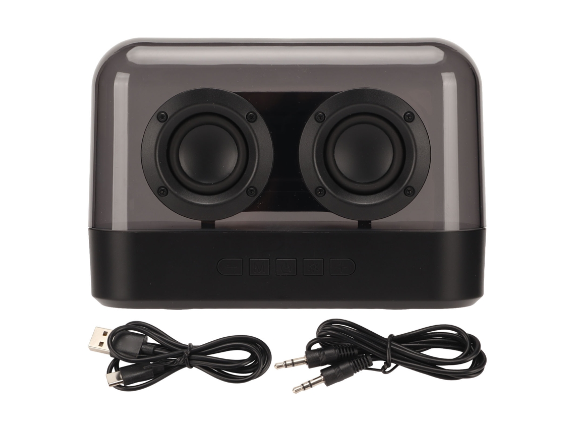 Caixa de Som Bluetooth LAXISCREED Transparente com Led