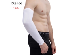 (branco, 1 Peça, Tamanho G) Manga De Compressão Esportiva Para O Braço, Ideal Para Basquete E Ciclismo - Capa Térmica
