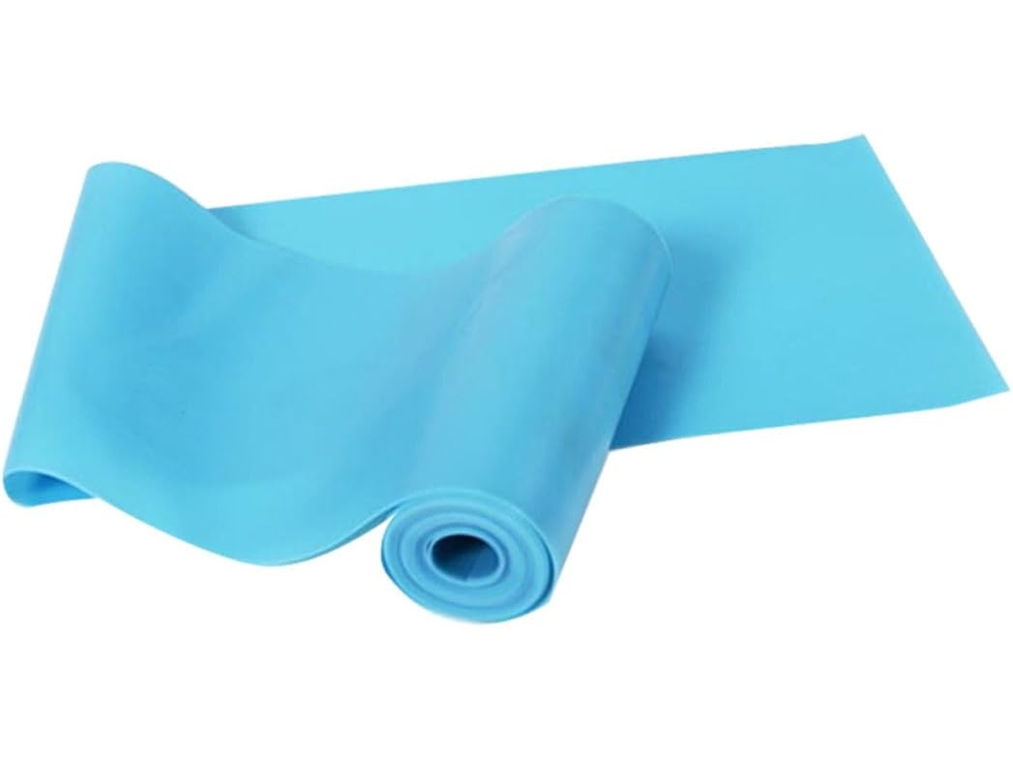 Faixa Elástica Azul Para Yoga, Unissex, Antiderrapante, Ideal Exercícios De Força, Pilates, Fisioterapia E