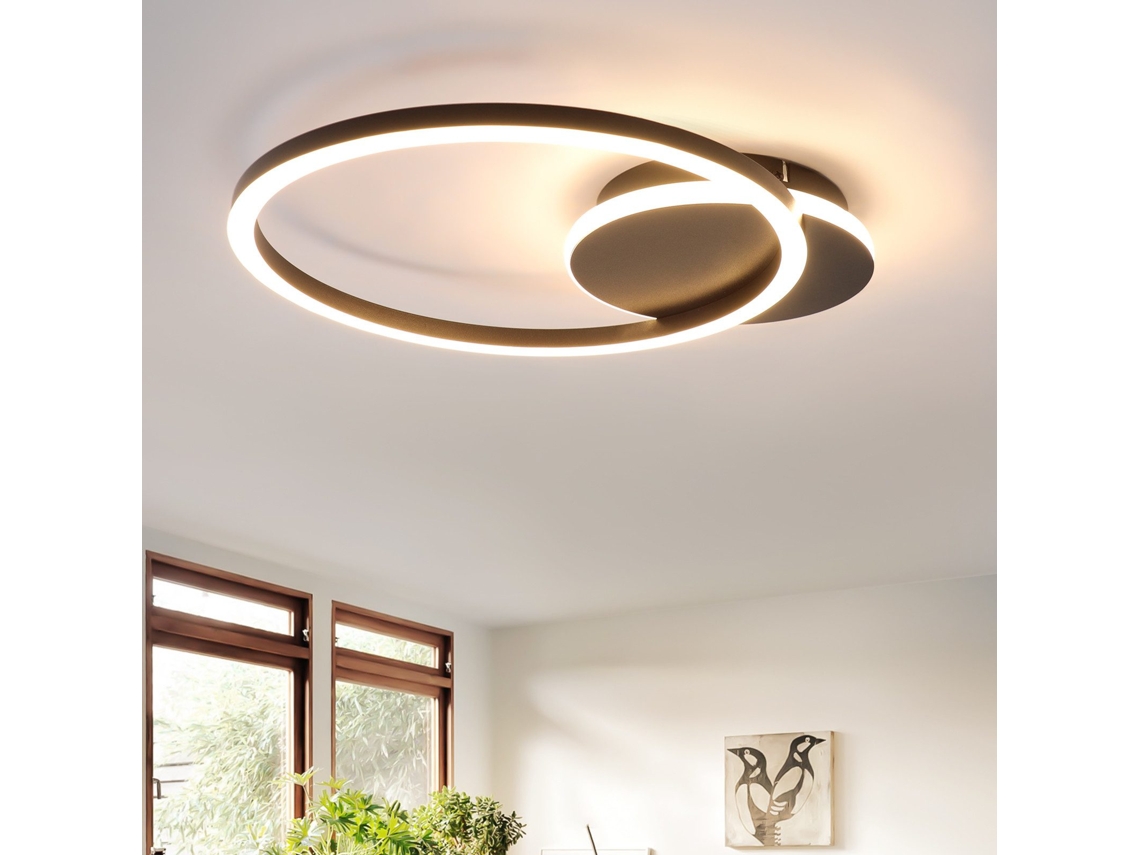 ZMH Luminária de teto LED moderna 24W - Luminária de metal para cozinha e corredor 3000K