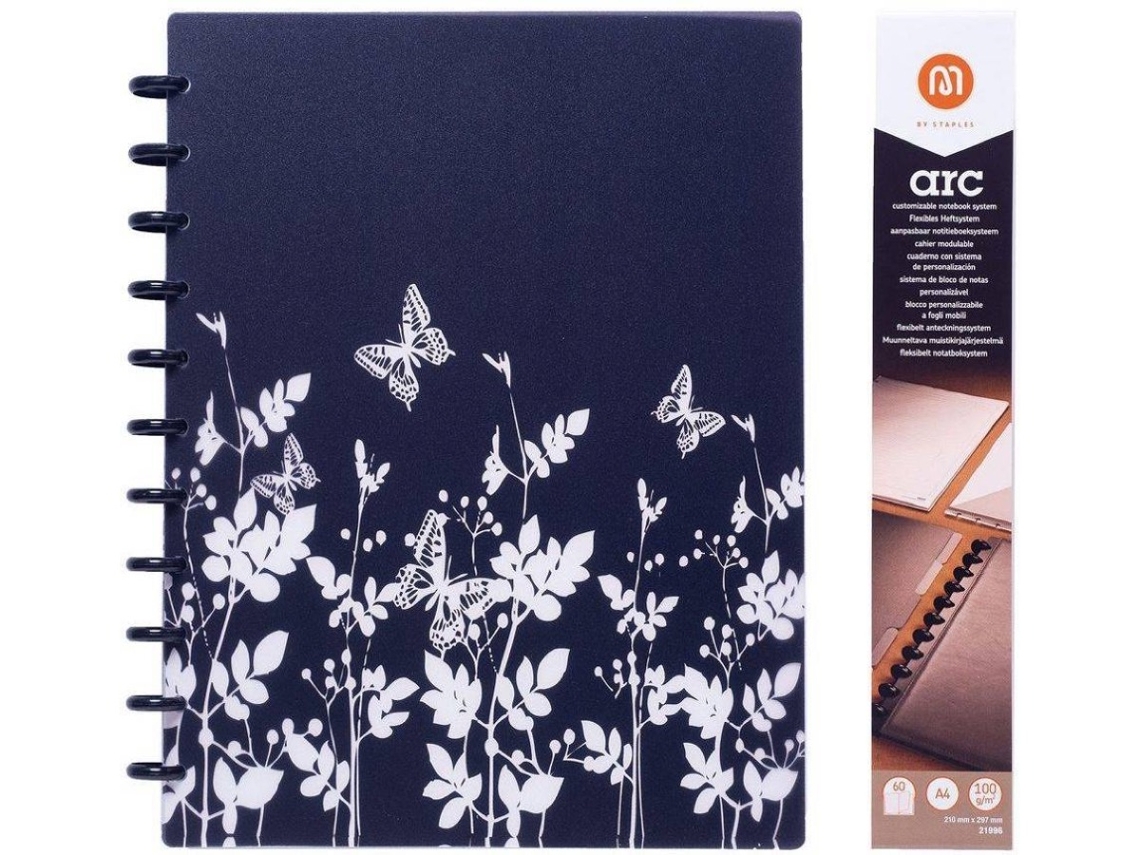 Caderno Inteligente M BY STAPLES Arc Padrão (A4 - Pautado - 60 Folhas)