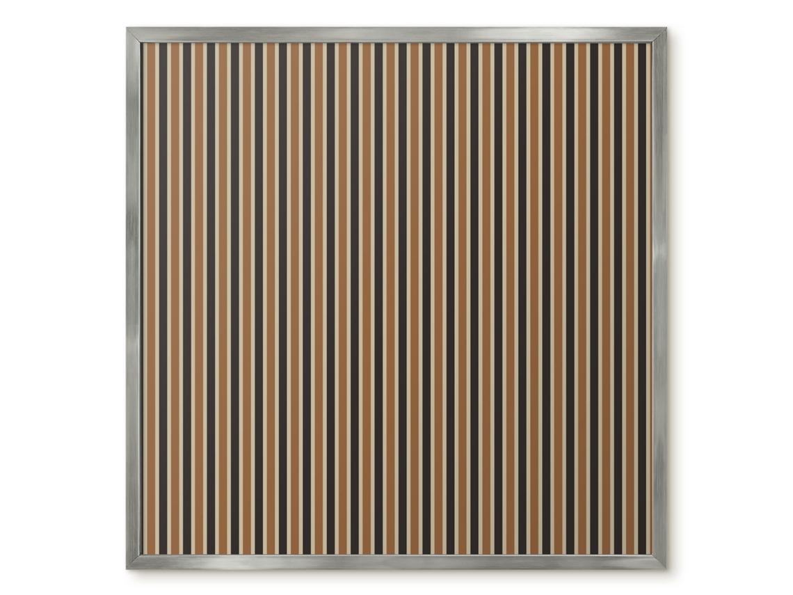 Quadro de vidro magnético com lava vulcânica para o hall de entrada Espelharte (50x50 cm)