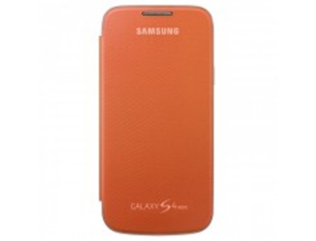 Capa Flip para Galaxy S4 Mini (Laranja)