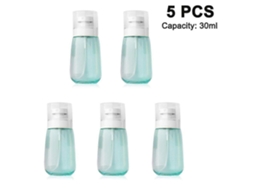 Garrafa De Spray De Viagem, Conjunto 5 Transparentes Recarregáveis Para Cosméticos Com Nebulização Fina