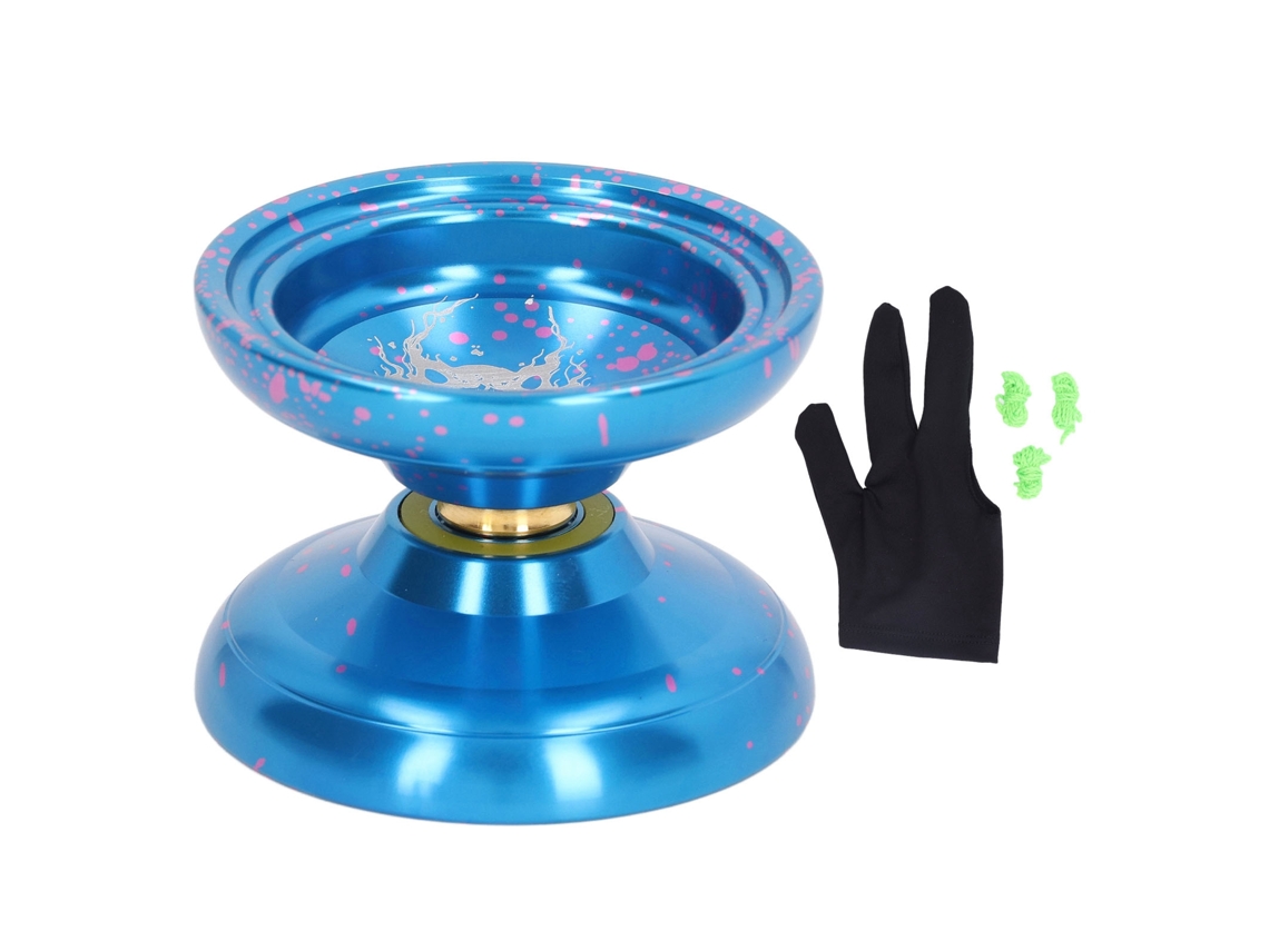 Aetheria-ioiô Alumínio Azul Com Estabilidade Avançada, 3 Cordas E Luva