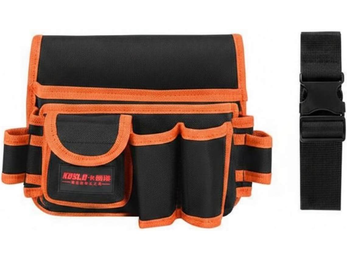 Bolsa de trabalho multifuncional com alças, porta-ferramentas, estojo para ferramentas, tecido Oxford resistente ao desgaste.