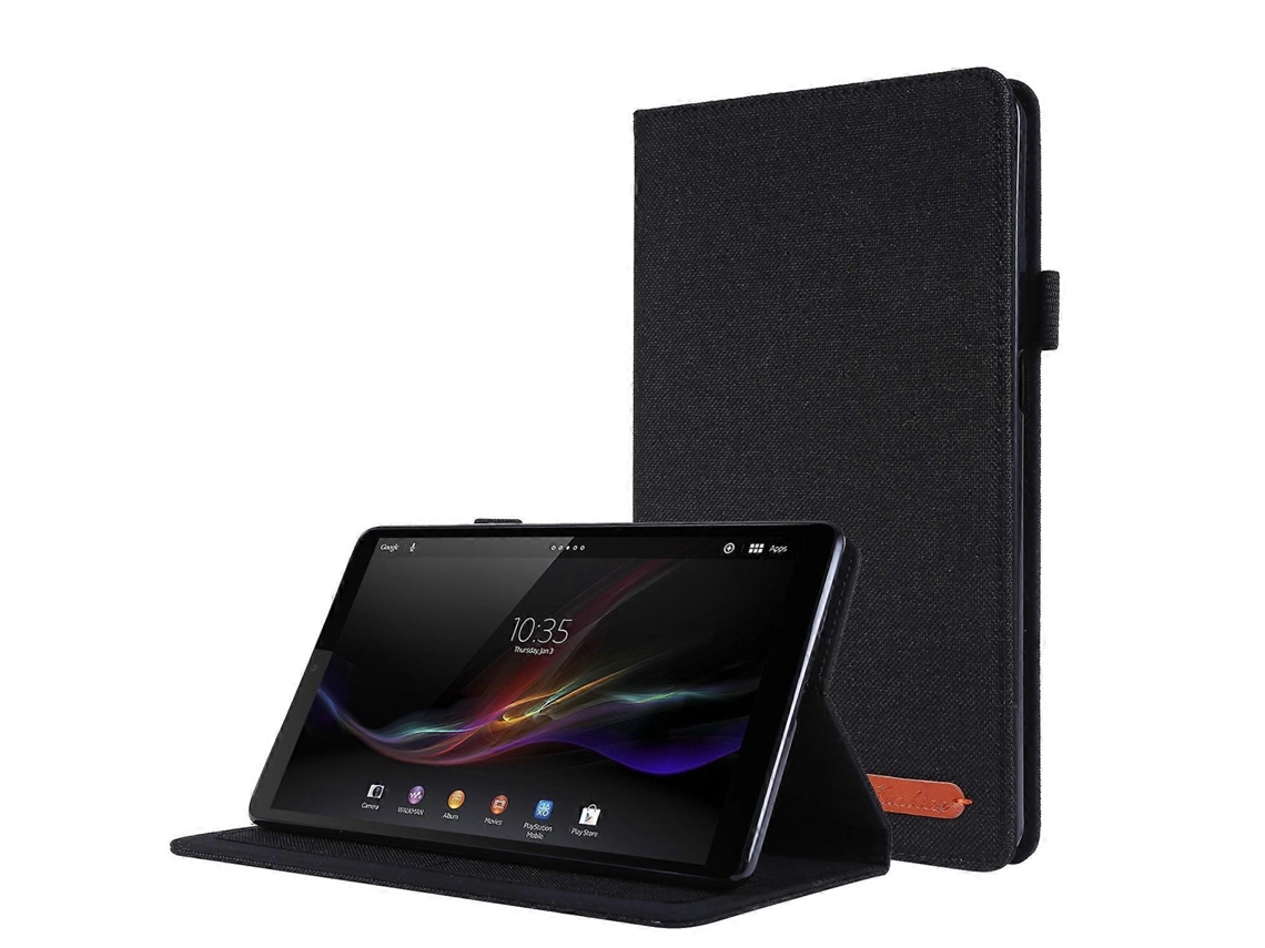 Capa de couro e tecido Webake para tablet Lenovo M8 de 4ª geração