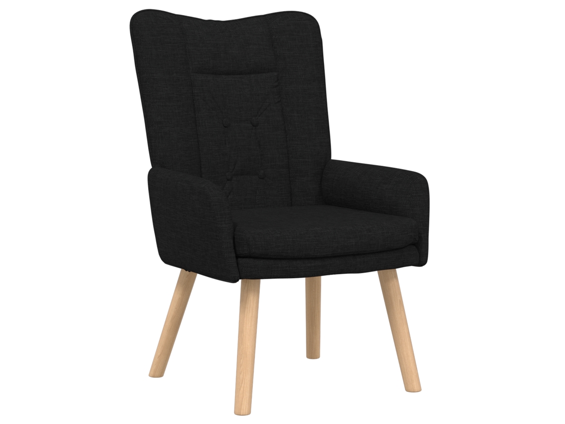 Conjunto 1 Assento De Poltrona Vidaxl Preto Tecido (63 X 67 X 94 Cm)