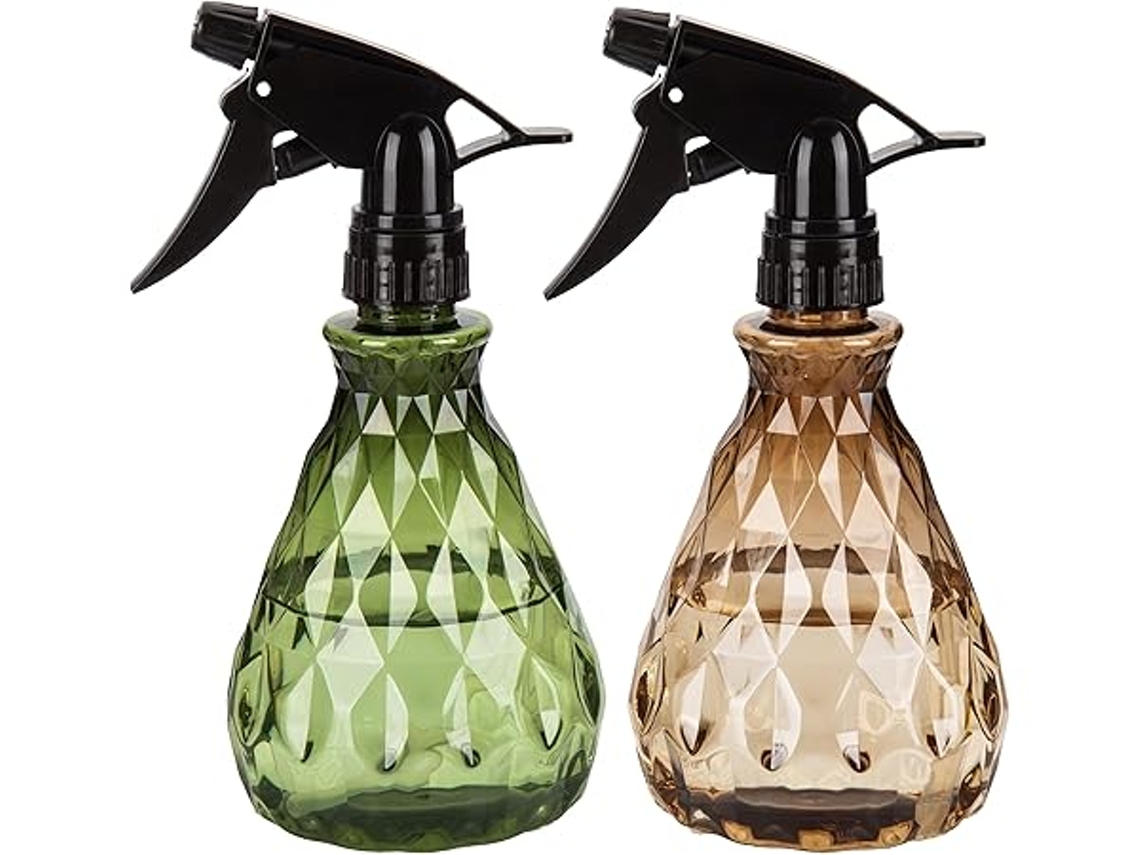 Kit com 2 frascos pulverizadores de 500 ml, bico ajustável, uso doméstico STELASPLEN