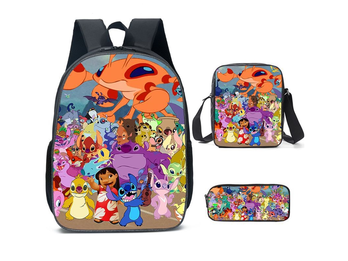 Stitch Mochila KOHREE de Três Peças Do Aluno