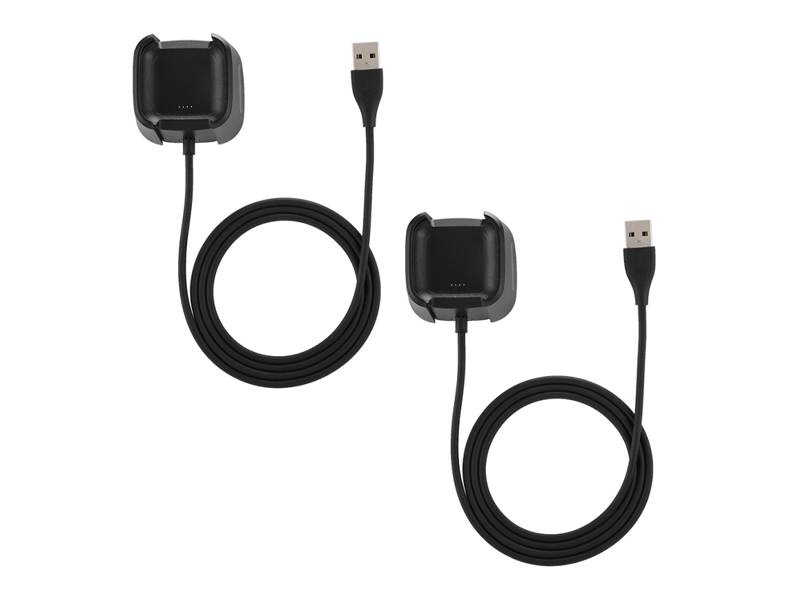 Aetheria 2pcs Carregador com Interface Magnética 5v 1a para Smartwatch Fitbit Versa2 Pulseira