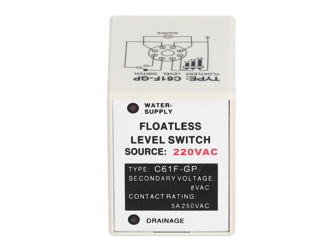 Controlador de Nível Sem Flutuador Berm C61FGP, Relé Interruptor de Líquido, 220V CA