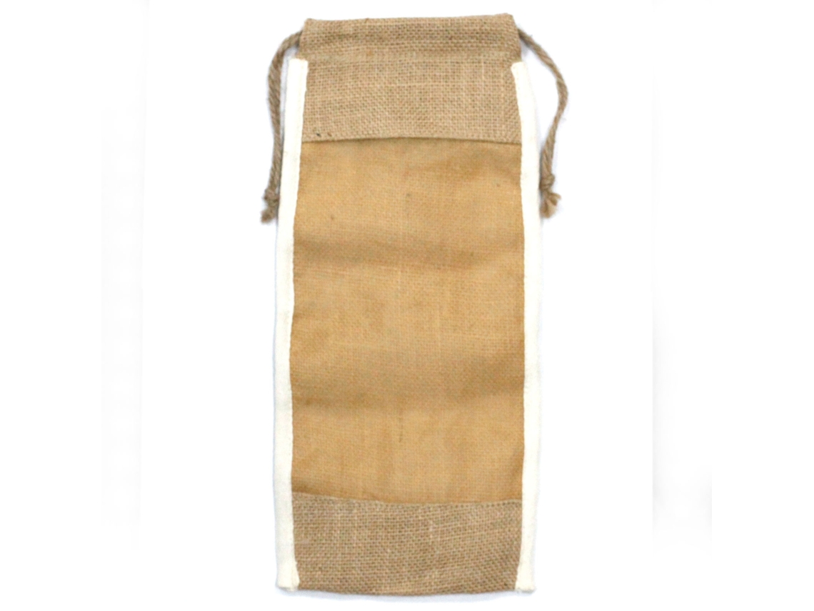 Bolsa Larga de Juta Lavada 35X15Cm