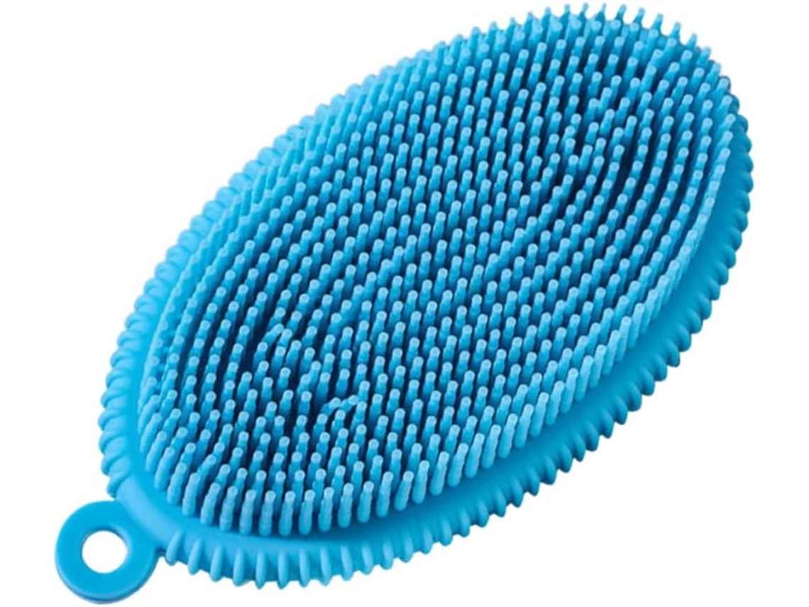 Escova De Banho Silicone Hemobllo Para Limpeza Corporal E Ducha, Escova De Massagem Para Banheiro, Cor Aleatória