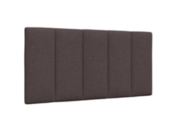 Vidaxl Almofadão De Cabeceira Hanko 100 Cm Tecido Castanho-escuro