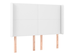 Headboard, Headboards Vidaxl Branco Couro Artificial (147 X 16 X 118/128 Cm)