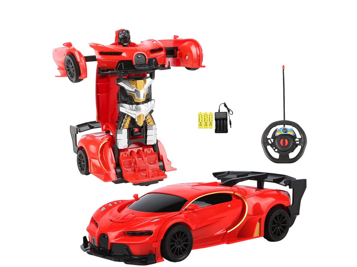 Carro Rc 2 Em 1 Transformação Robô Carros Ação Colisão Deformação Controle Remoto Esportes Dirigindo Brinquedos Para Meninos I01 Aquaforge