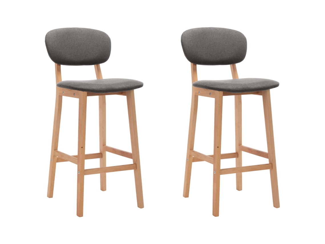 Bar Chair, Bar Chairs Vidaxl Cinzeto Tecido (n/a)