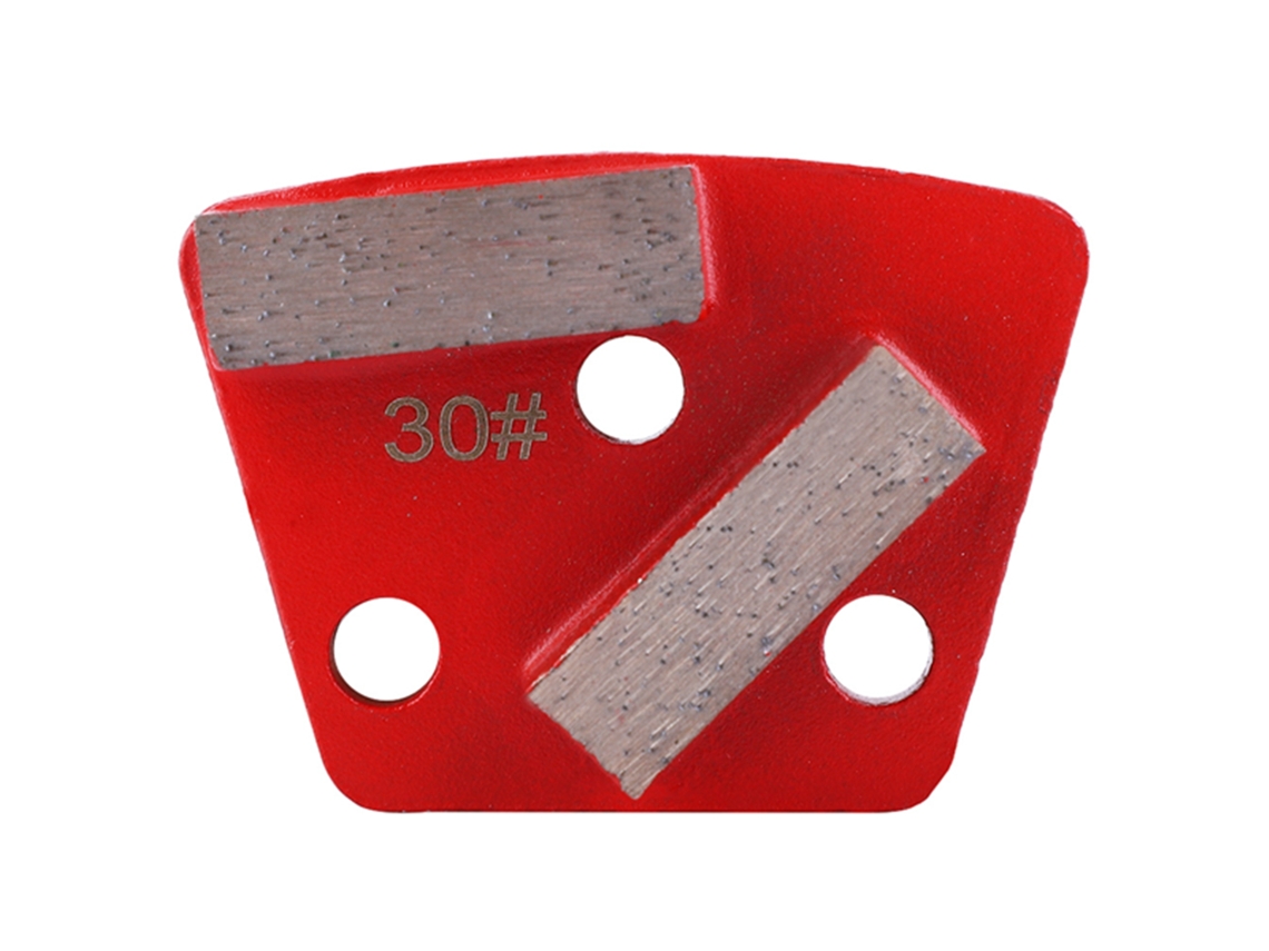 3 Pçs Disco De Lixa Trapezoidal De Diamante Para Polir Pisos 30 Grit Raspador Com Ligação Metálica
