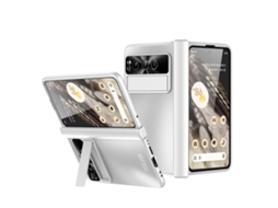 Capa De Celular Dobrável Com Galvanoplastia Integrada E Tudo Incluído Com Compartimento Para Caneta E Dobradiça Para Google Pixel Fold