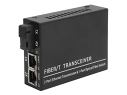 Transceptor Óptico Poe Com Interface Sfp Dc5v/2a