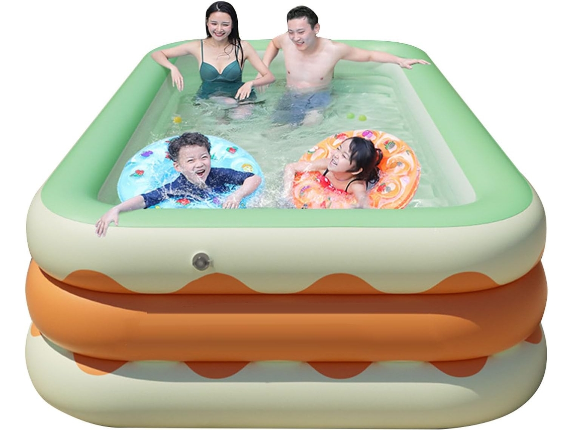 Piscina Inflável Dobrável Pvc para Pátio Crianças CHABERLU