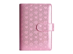 A6 Laser Macaron Creative Pu Cash Budget Loose Leaf Financial Planner Love Pink Cover Only