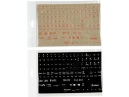 Folhas De Adesivos Transparentes Com Letras Nítidas Para Teclado Em Inglês, Para Laptops E Notebooks. 2 Folhas De Adesivos Transparen Gokoco