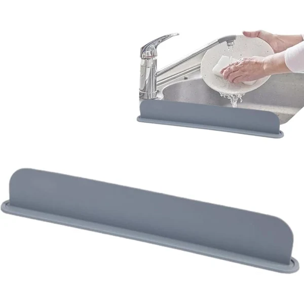Protetor Contra Respingos De Silicone Para Pia, Adequado Para Bancadas De Cozinha, Modelo Extensível