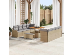 Vidaxl Conjunto De Sofá De Jardim 11 Unid. 10-número De Lugares