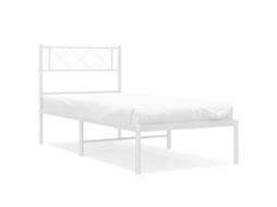 Estrutura De Cama Em Metal Vidaxl Branco Aço (207 X 104.5 X 90 Cm)