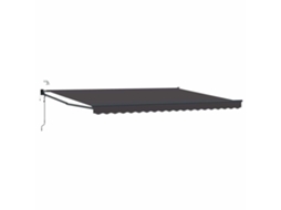Vidaxl Toldo Retrátil Elétrico Antracite 4 X 2 M