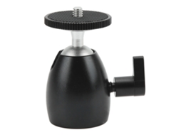 Cabeça De Bola Mini Para Tripé, 360 Graus Panorâmica, Alumínio, Adaptador De Montagem