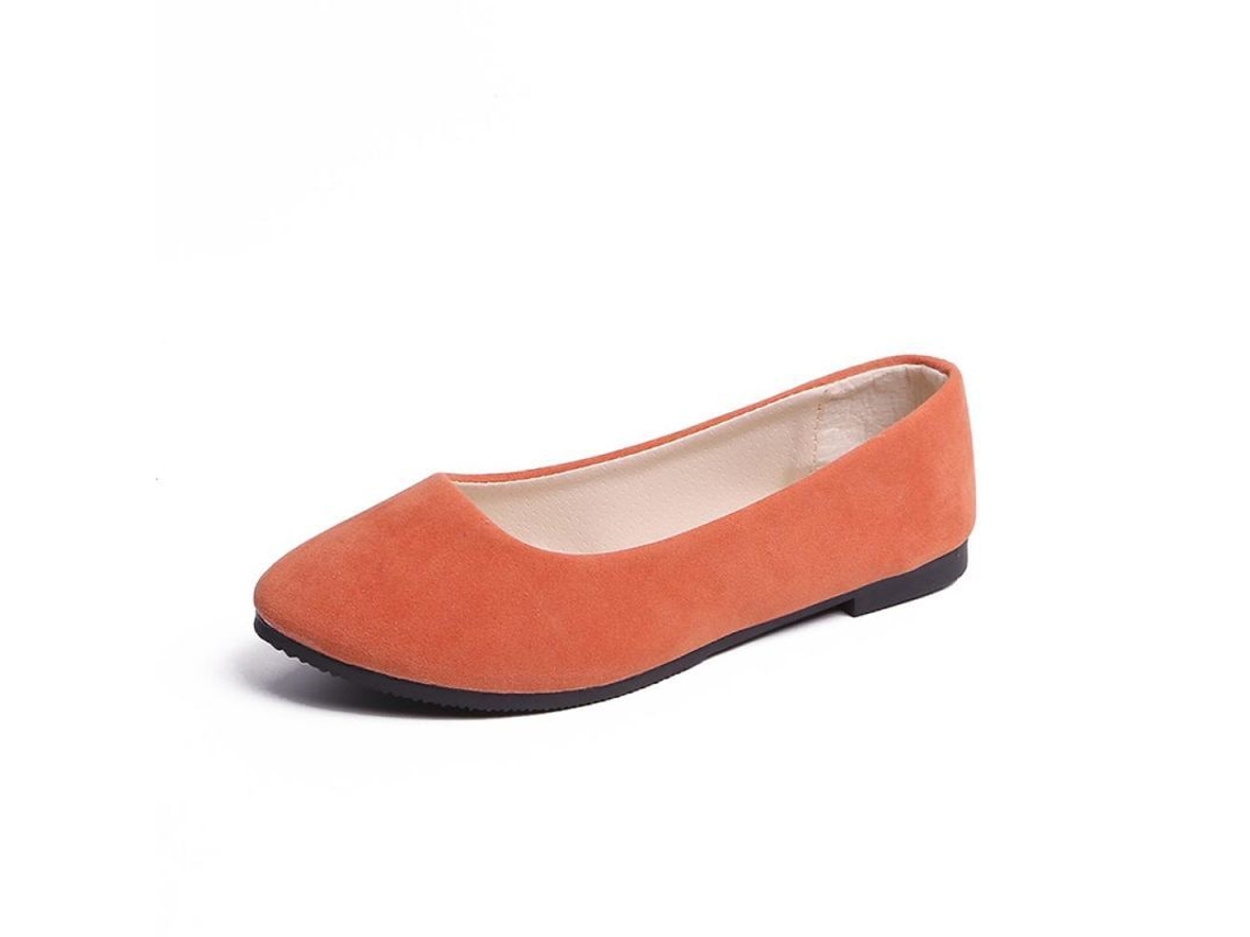 2026-sapatos Planos Para Mulheres, Verão E Primavera, Cores Doces, Sapatos Loafers Confortáveis, Tamanho Grande Eu41/42/43 Cuarenta Naranja