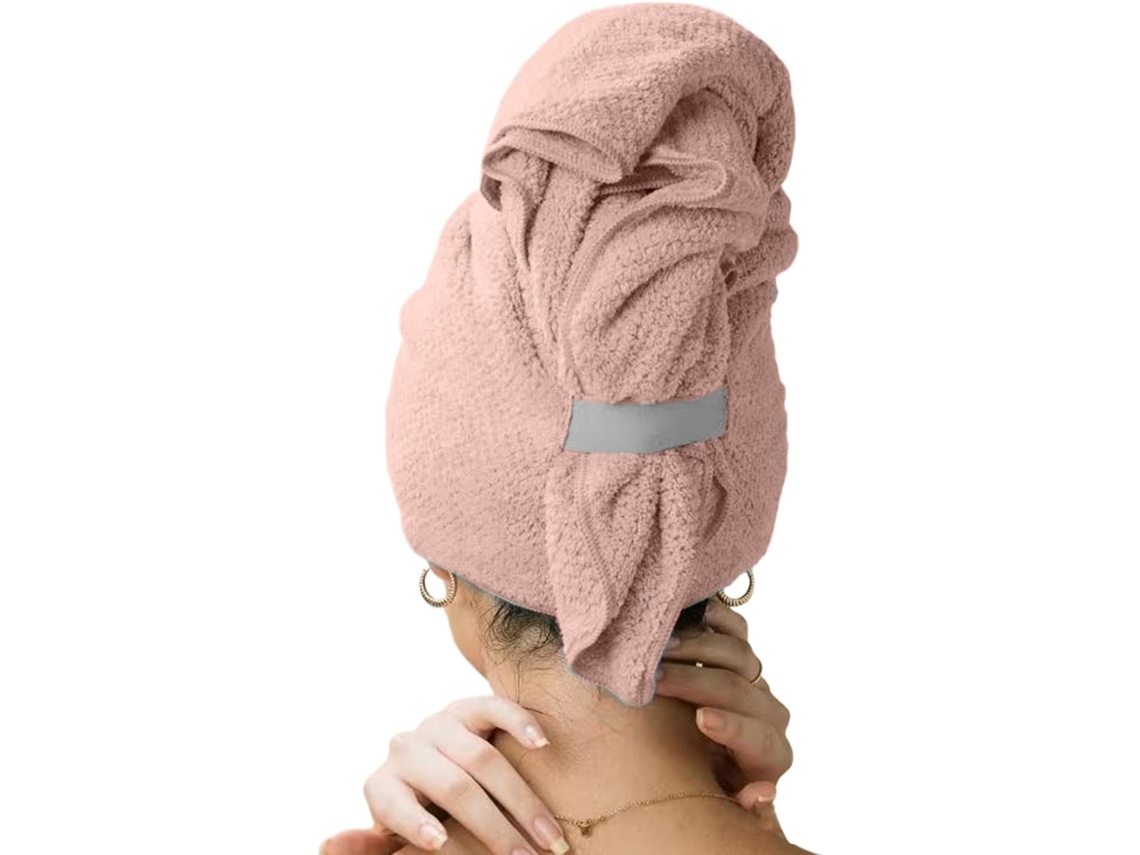 Toalha Para Cabelos Cacheados, Secagem Rápida, Longa, Super Absorvente, Tipo Turbante, Ideal Para Plopping
