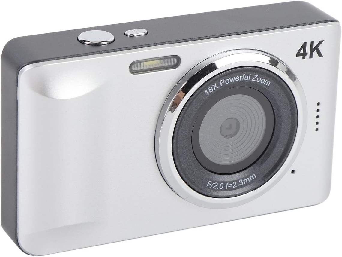 Câmera Digital 4k De 64 Mp, Câmera Automática Para Vlogs Com Zoom, Foco