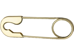 Alfinetes De Segurança Extra Grandes Em Metal Dourado Da Jojofuny Para Couro E Cartões, Design Redondo Com Acabamento