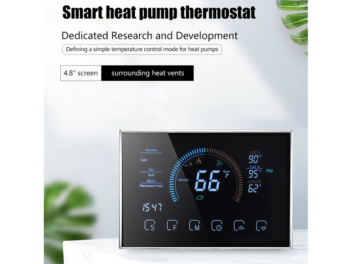 Termostato Inteligente Wifi LAXISCREED com Tela Lcd Colorida