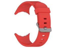 Bracelete para Google Pixel Watch 4/3 45mm Silicone Vermelha GERTIZ