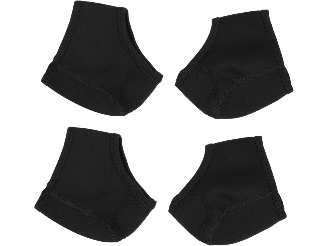 Protetores De Calcanhar Em Neoprene Preto Para Homens E Mulheres, Capa Confortável E Antiderrapante Para Tênis Sapatos