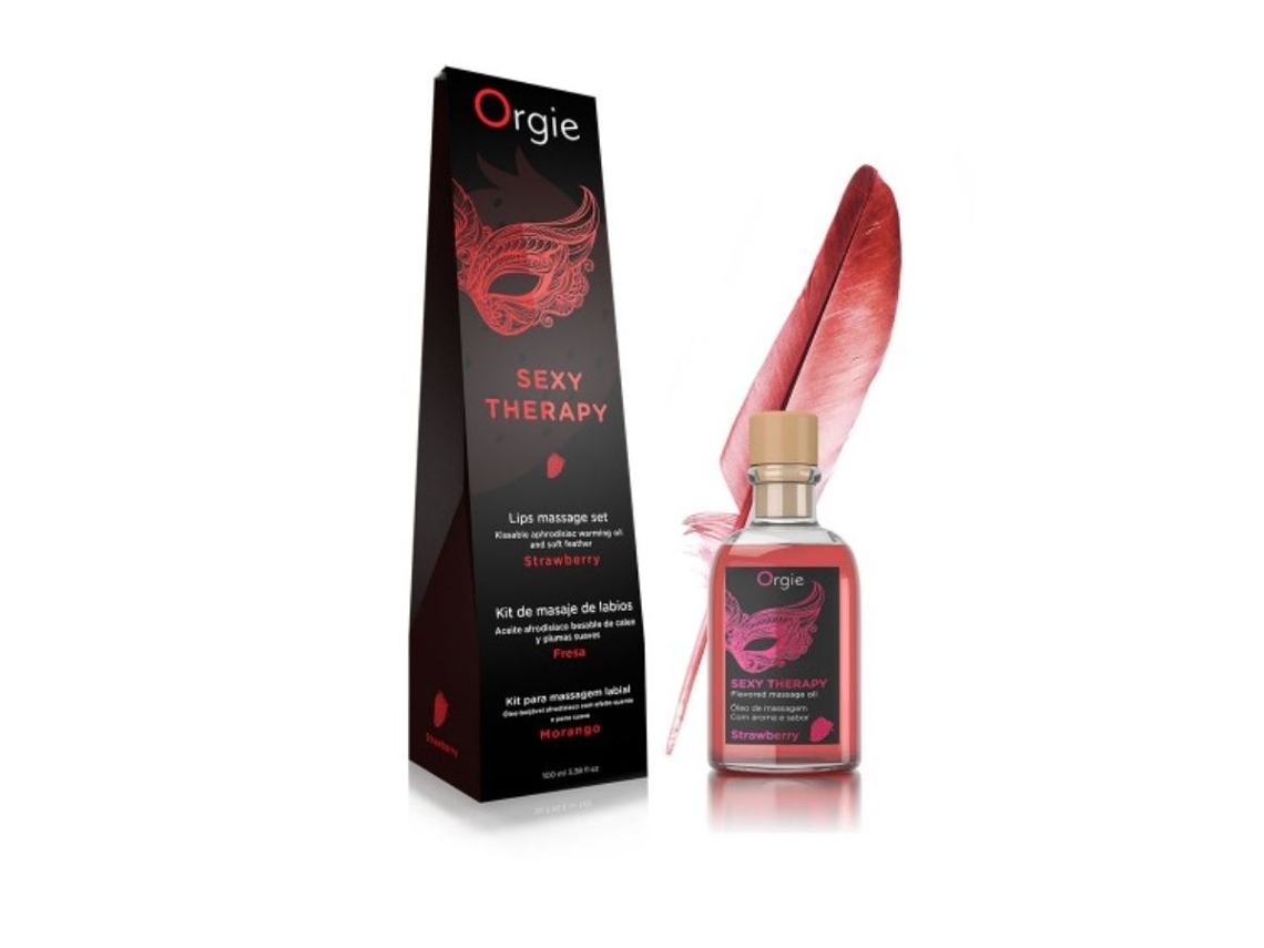Óleos e Géis de Massagem ORGIE Kit De Masajes De Labios (Morango)