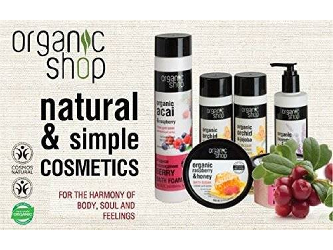 Esfoliante de Rosto ORGANIC SHOP Organic Ginger & Cherry Exfoliating Face Cleanser (200.0 gr)