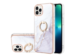 Suporte Casa Imd Quedas Para Iphone 15 Pro Max Pele Sintética Branco