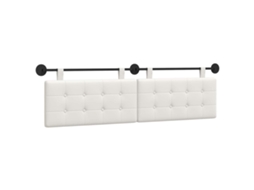 Conjunto 1 Cabeceira Suspensa Vidaxl Branco Couro Sintético (190 X 55 X 5 Cm)