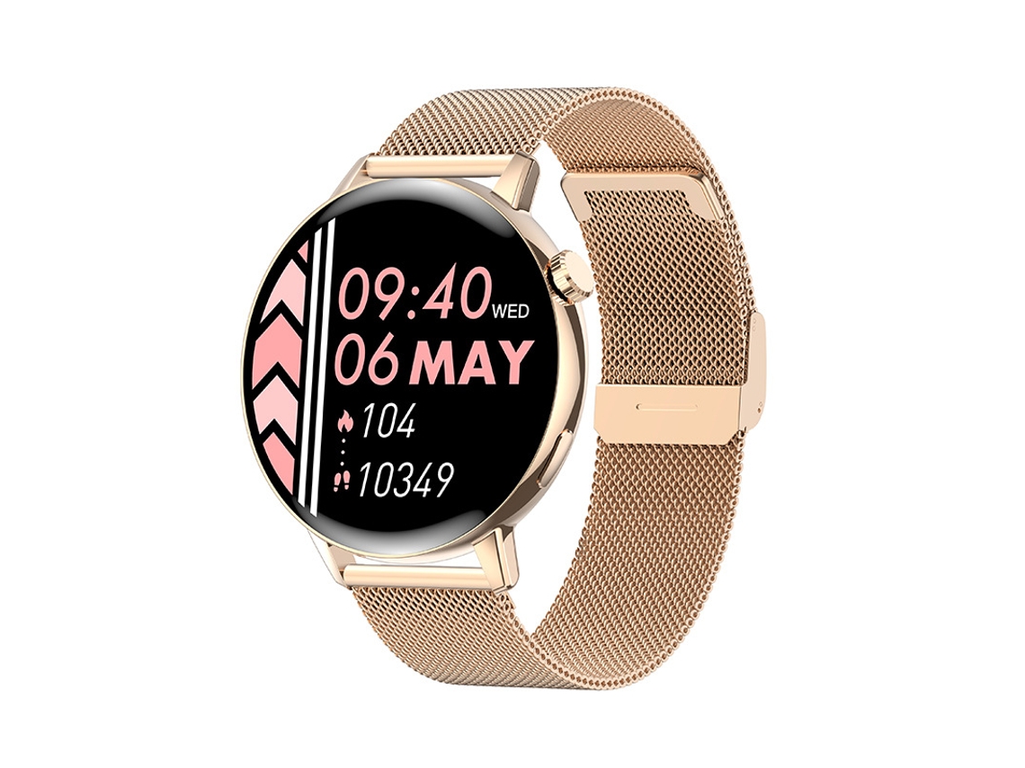 Smartwatch Yizhood I39h 1.32 Inch Bluetooth Chamada Ip67 À Prova De Água Monitorização Da Saúde (android E Ios Ouro)
