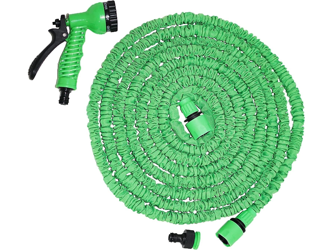 Lurelia Mangueira De Jardim Expansível 15 M, Com Pulverizador De 7 Funções, Verde